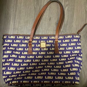 LSU Dooney & Bourke Purse Large Bag Purple Bag